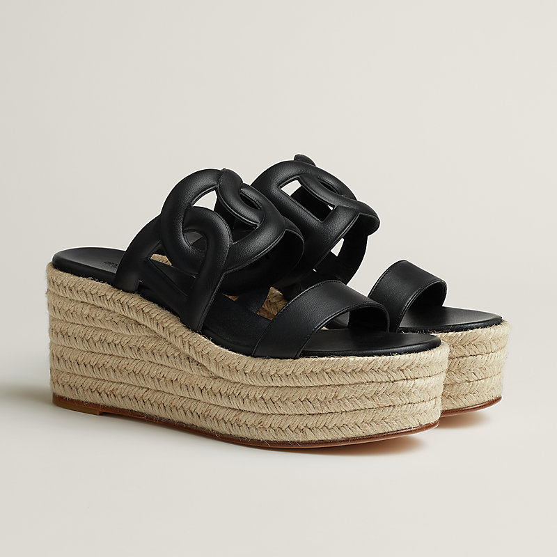 【厚底☆足元美人】HERMES エスパドリーユ サンダル Ithea 30 Ithea 30 espadrille | Hermès Mainland China